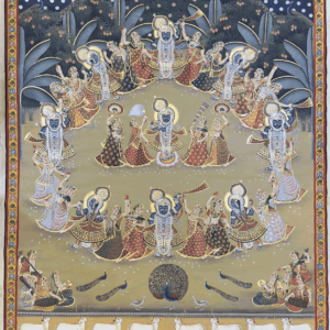 Shrinathji Krishna Raas Leela Antique Pichwai