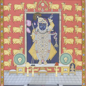 Shrinathji Chagdar Vaga Shringar Pichwai 