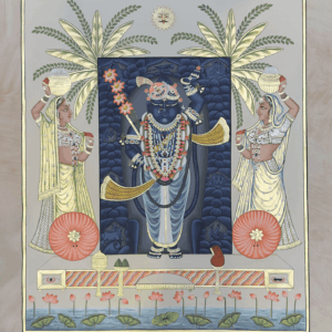 Shrinathji Ushnakal Pichwai With Gopi